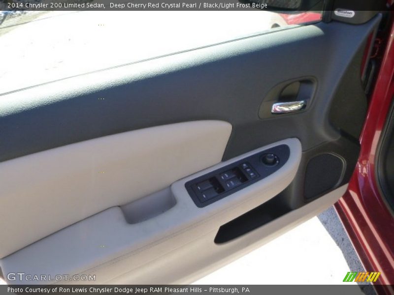 Deep Cherry Red Crystal Pearl / Black/Light Frost Beige 2014 Chrysler 200 Limited Sedan