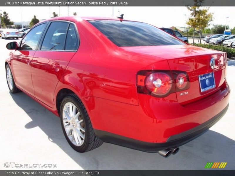 Salsa Red / Pure Beige 2008 Volkswagen Jetta Wolfsburg Edition Sedan