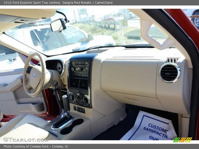Sangria Red Metallic / Camel/Sand 2010 Ford Explorer Sport Trac Limited