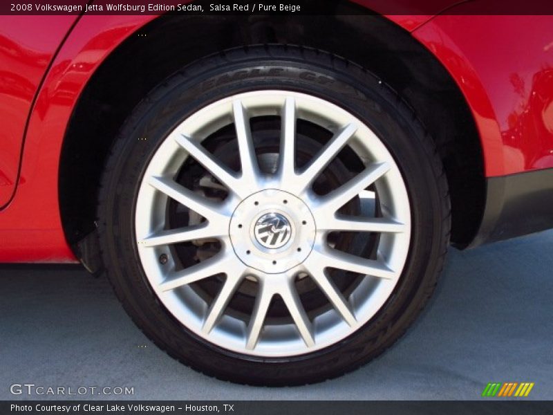 Salsa Red / Pure Beige 2008 Volkswagen Jetta Wolfsburg Edition Sedan