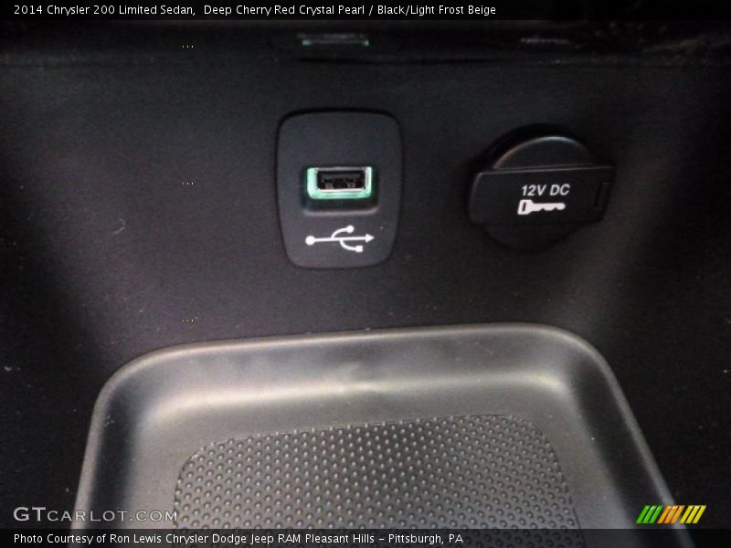 Deep Cherry Red Crystal Pearl / Black/Light Frost Beige 2014 Chrysler 200 Limited Sedan