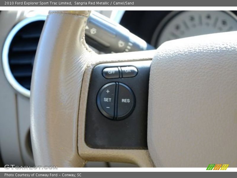 Sangria Red Metallic / Camel/Sand 2010 Ford Explorer Sport Trac Limited