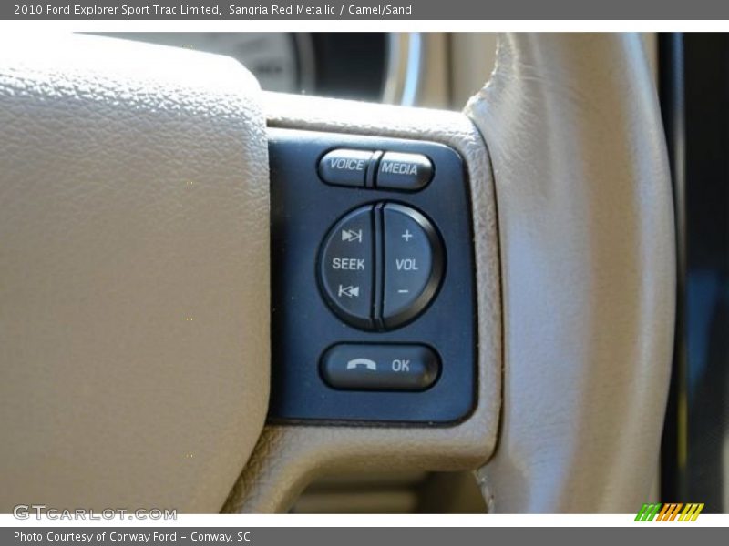 Sangria Red Metallic / Camel/Sand 2010 Ford Explorer Sport Trac Limited