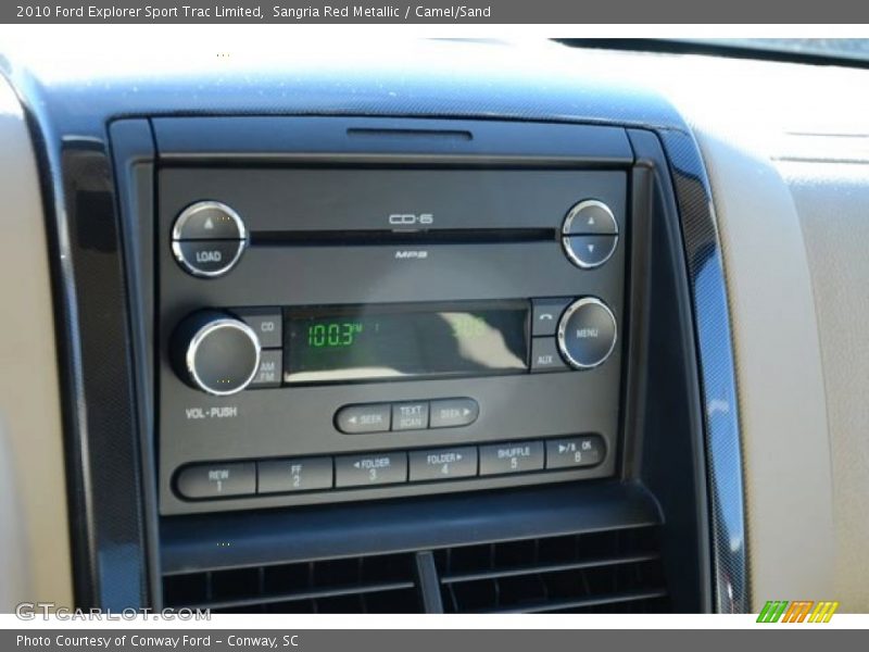 Sangria Red Metallic / Camel/Sand 2010 Ford Explorer Sport Trac Limited