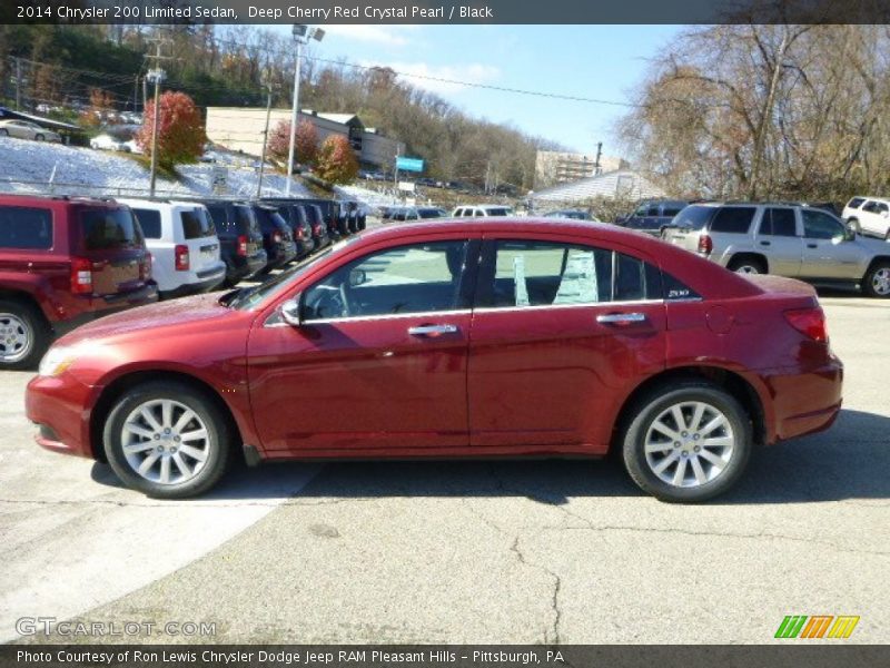 Deep Cherry Red Crystal Pearl / Black 2014 Chrysler 200 Limited Sedan