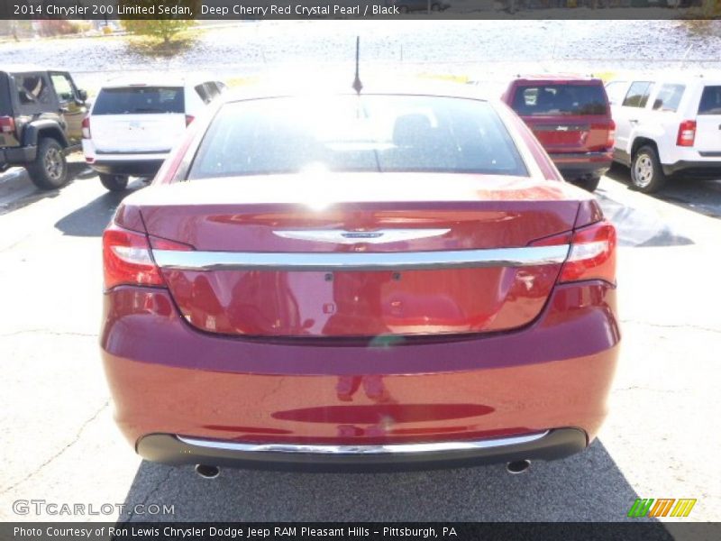 Deep Cherry Red Crystal Pearl / Black 2014 Chrysler 200 Limited Sedan