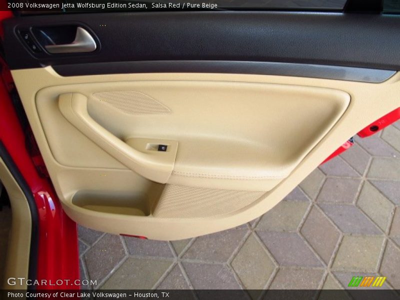 Salsa Red / Pure Beige 2008 Volkswagen Jetta Wolfsburg Edition Sedan