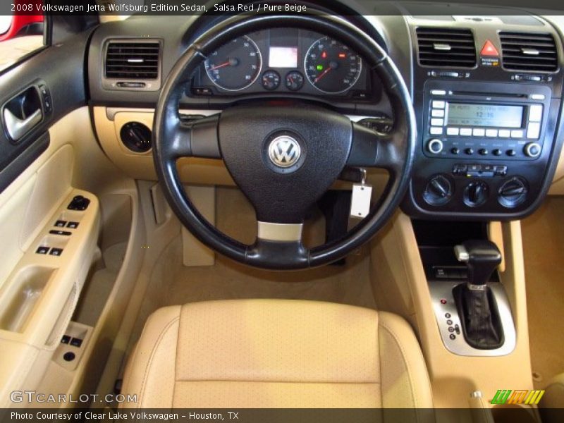 Salsa Red / Pure Beige 2008 Volkswagen Jetta Wolfsburg Edition Sedan