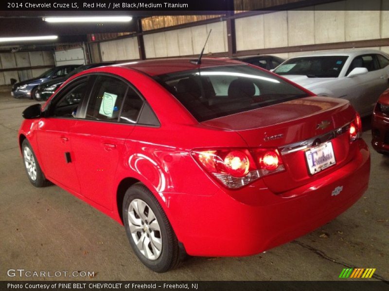 Red Hot / Jet Black/Medium Titanium 2014 Chevrolet Cruze LS