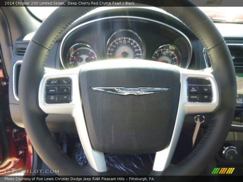 Deep Cherry Red Crystal Pearl / Black 2014 Chrysler 200 Limited Sedan