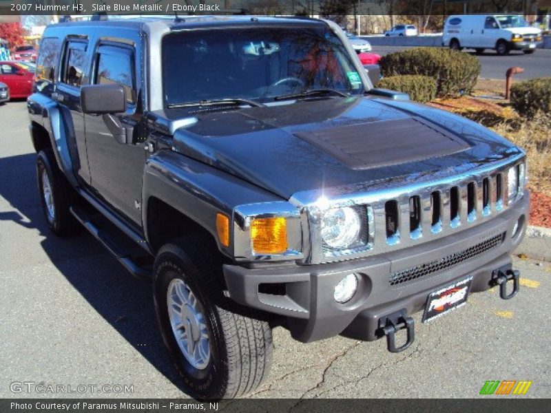 Slate Blue Metallic / Ebony Black 2007 Hummer H3
