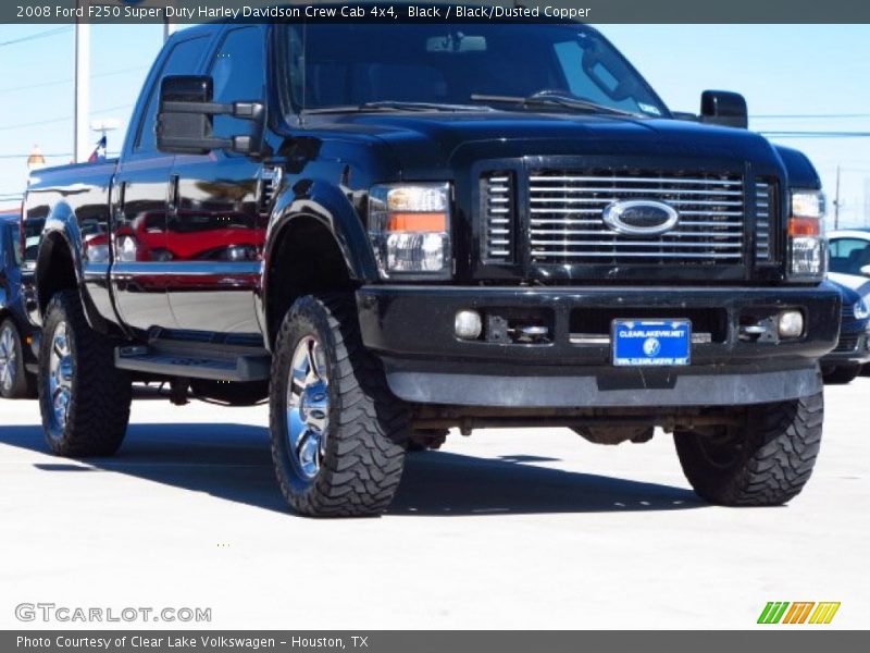 Black / Black/Dusted Copper 2008 Ford F250 Super Duty Harley Davidson Crew Cab 4x4