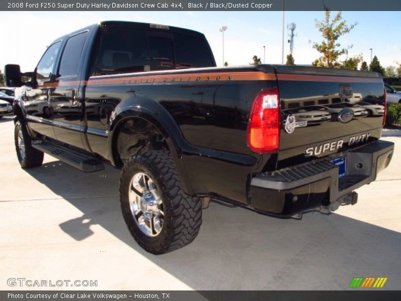 Black / Black/Dusted Copper 2008 Ford F250 Super Duty Harley Davidson Crew Cab 4x4