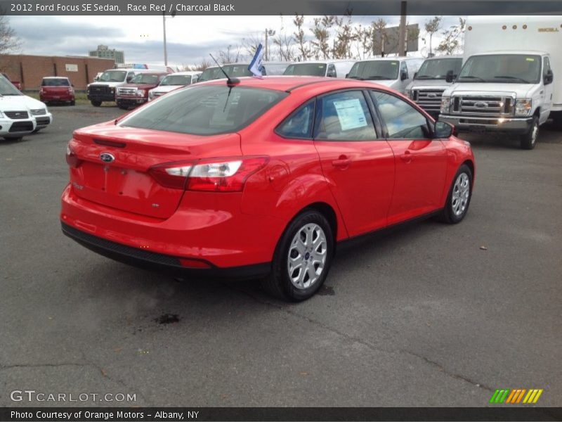 Race Red / Charcoal Black 2012 Ford Focus SE Sedan