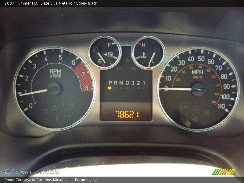 Slate Blue Metallic / Ebony Black 2007 Hummer H3