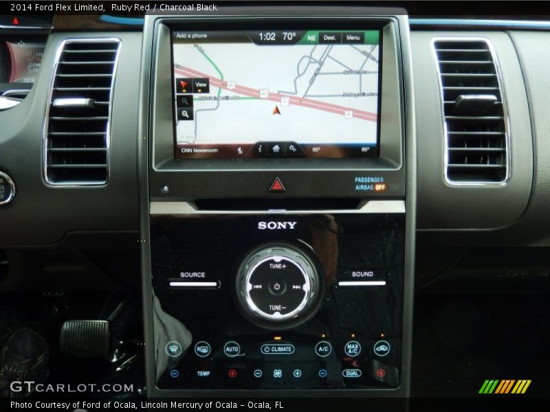 Ruby Red / Charcoal Black 2014 Ford Flex Limited