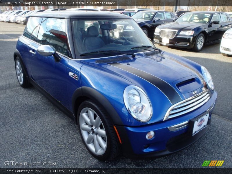 Hyper Blue Metallic / Panther Black 2006 Mini Cooper S Hardtop