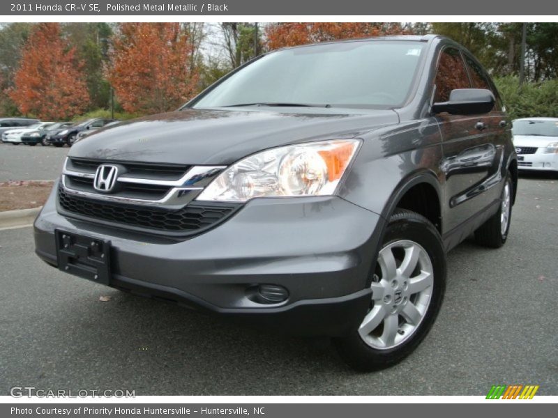 Polished Metal Metallic / Black 2011 Honda CR-V SE