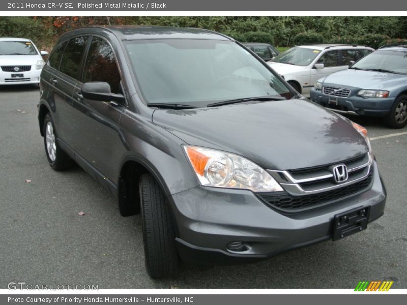 Polished Metal Metallic / Black 2011 Honda CR-V SE