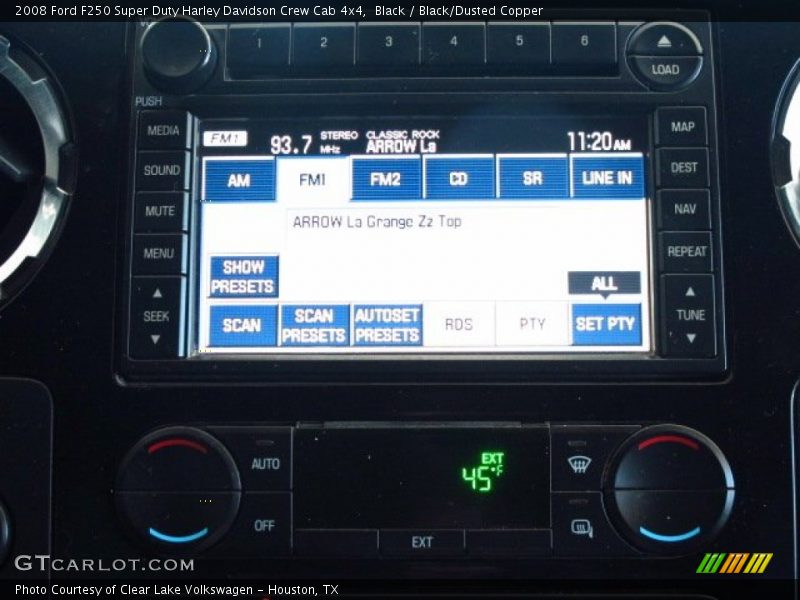 Controls of 2008 F250 Super Duty Harley Davidson Crew Cab 4x4