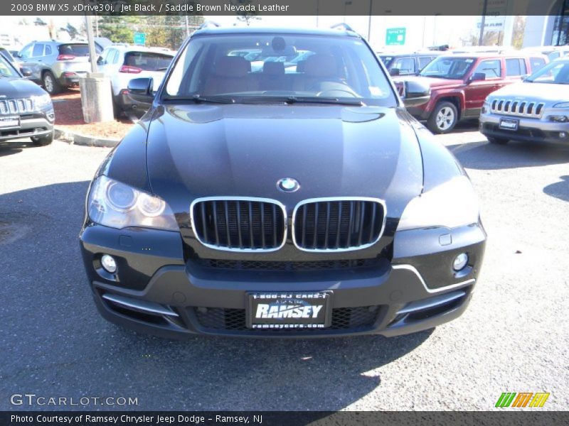 Jet Black / Saddle Brown Nevada Leather 2009 BMW X5 xDrive30i