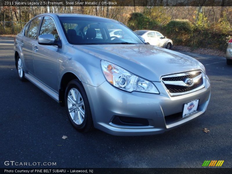 Steel Silver Metallic / Off-Black 2011 Subaru Legacy 2.5i Premium