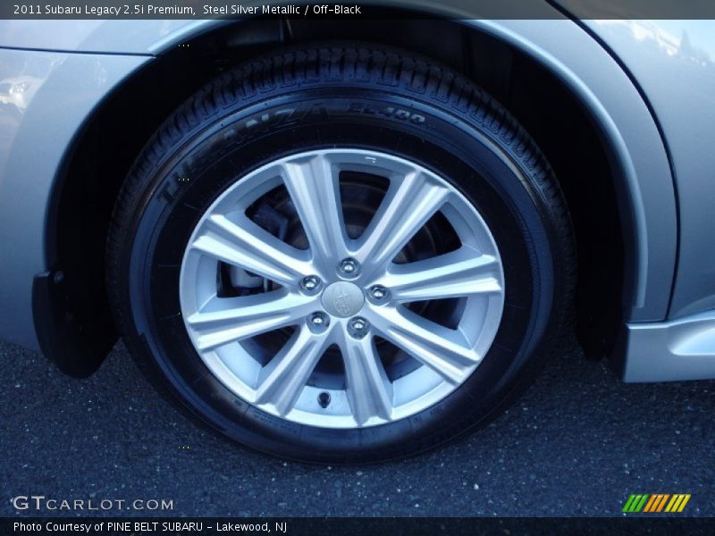 Steel Silver Metallic / Off-Black 2011 Subaru Legacy 2.5i Premium