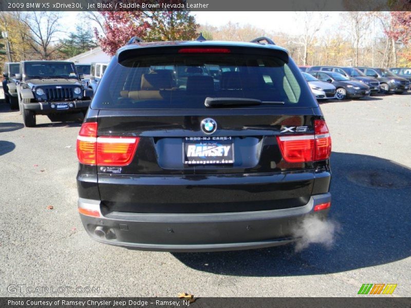 Jet Black / Saddle Brown Nevada Leather 2009 BMW X5 xDrive30i