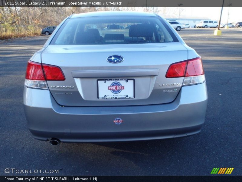 Steel Silver Metallic / Off-Black 2011 Subaru Legacy 2.5i Premium