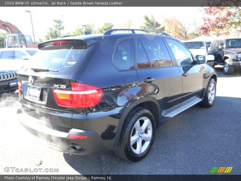 Jet Black / Saddle Brown Nevada Leather 2009 BMW X5 xDrive30i