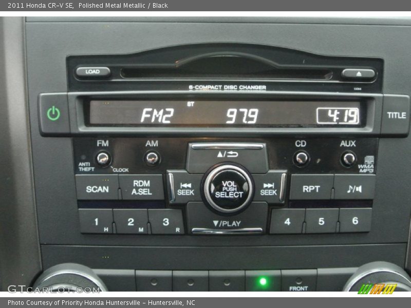 Polished Metal Metallic / Black 2011 Honda CR-V SE