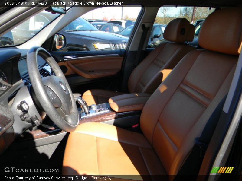 Jet Black / Saddle Brown Nevada Leather 2009 BMW X5 xDrive30i