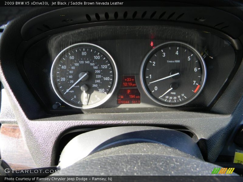 Jet Black / Saddle Brown Nevada Leather 2009 BMW X5 xDrive30i