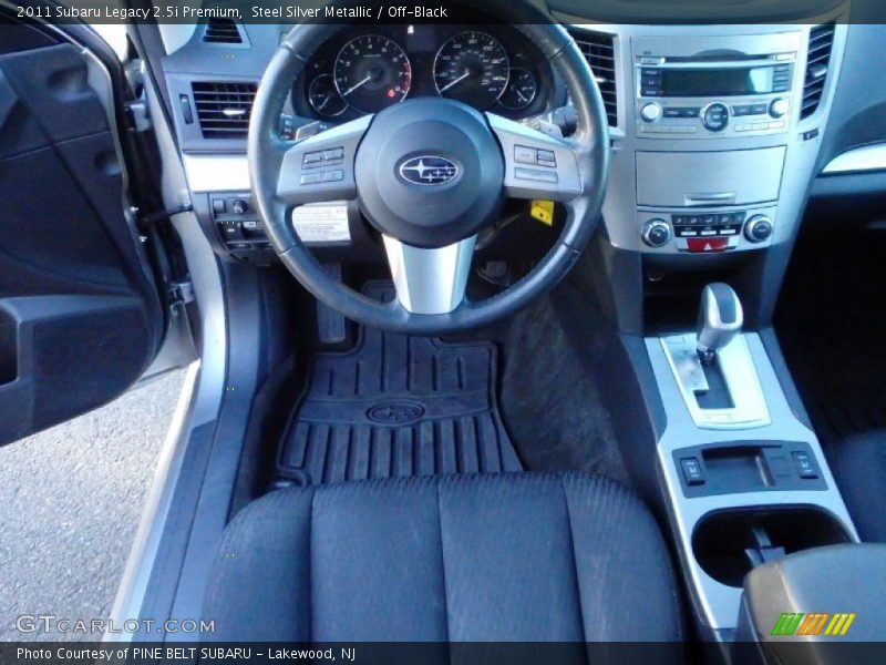 Steel Silver Metallic / Off-Black 2011 Subaru Legacy 2.5i Premium