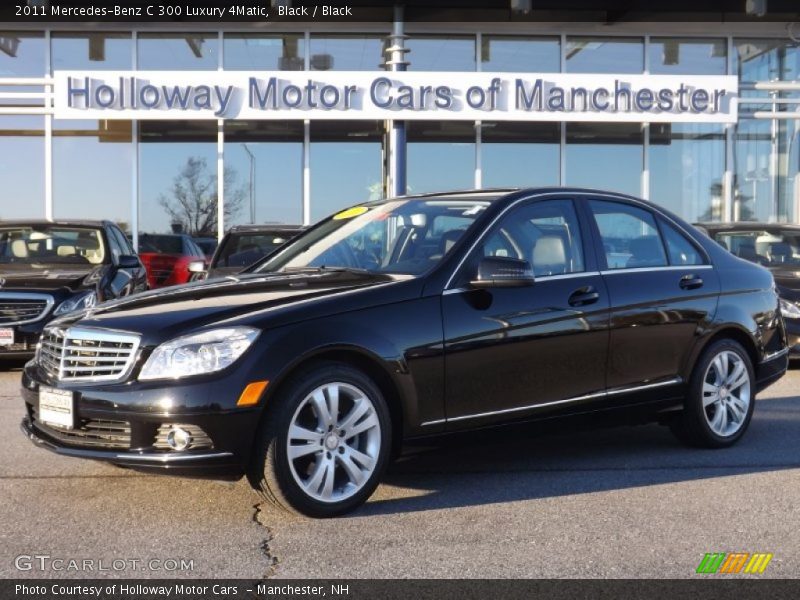 Black / Black 2011 Mercedes-Benz C 300 Luxury 4Matic