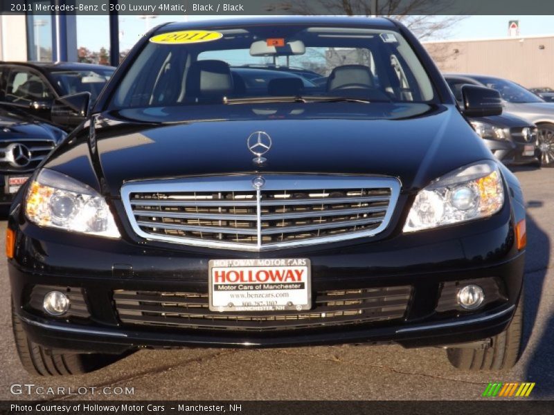 Black / Black 2011 Mercedes-Benz C 300 Luxury 4Matic