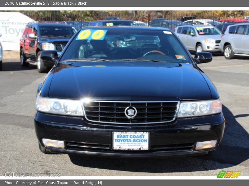 Sable Black / Black 2000 Cadillac Seville STS