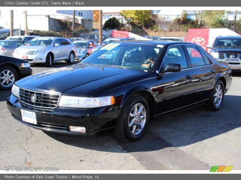 Sable Black / Black 2000 Cadillac Seville STS