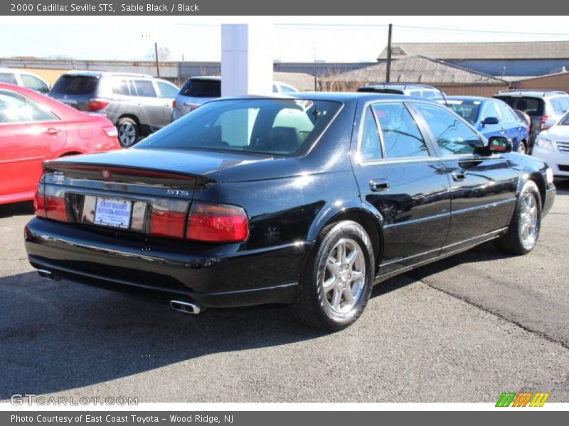 Sable Black / Black 2000 Cadillac Seville STS