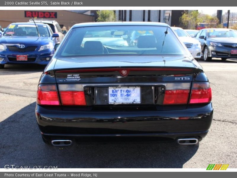 Sable Black / Black 2000 Cadillac Seville STS