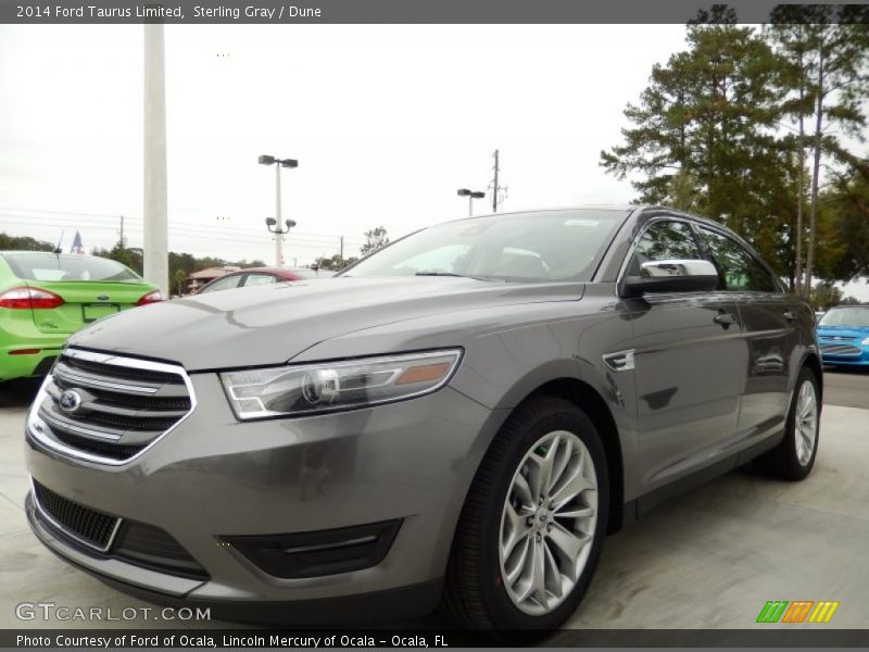 Sterling Gray / Dune 2014 Ford Taurus Limited