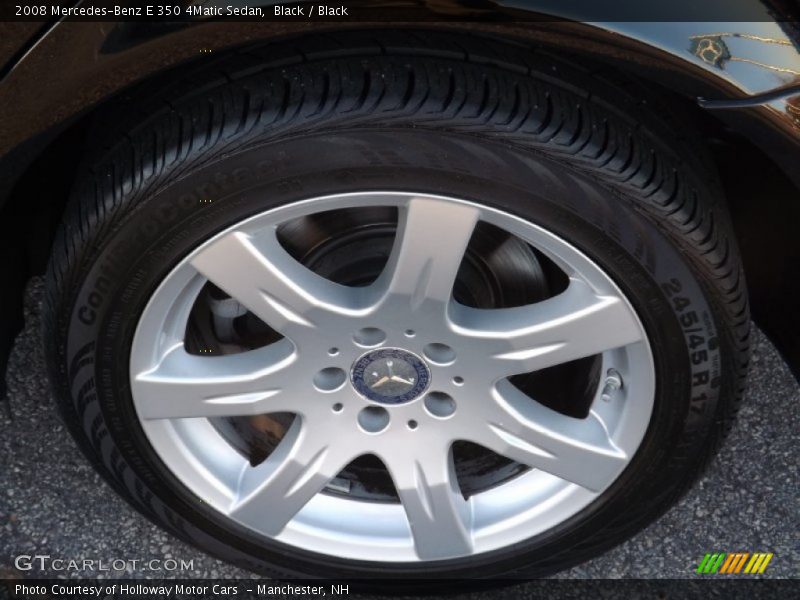 Black / Black 2008 Mercedes-Benz E 350 4Matic Sedan