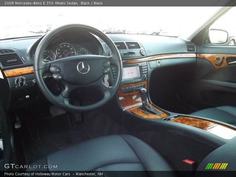 Black / Black 2008 Mercedes-Benz E 350 4Matic Sedan