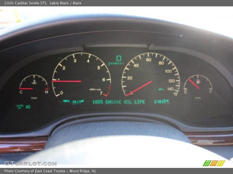 Sable Black / Black 2000 Cadillac Seville STS
