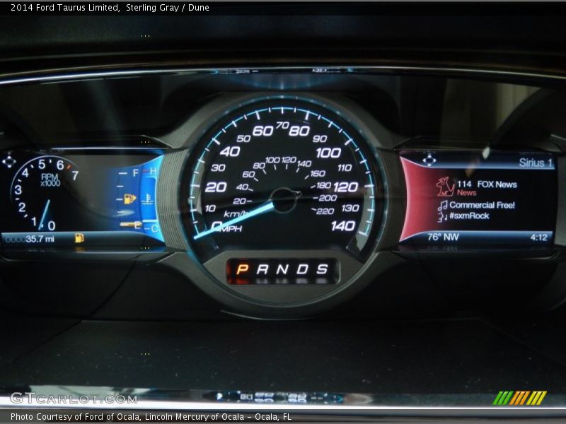  2014 Taurus Limited Limited Gauges