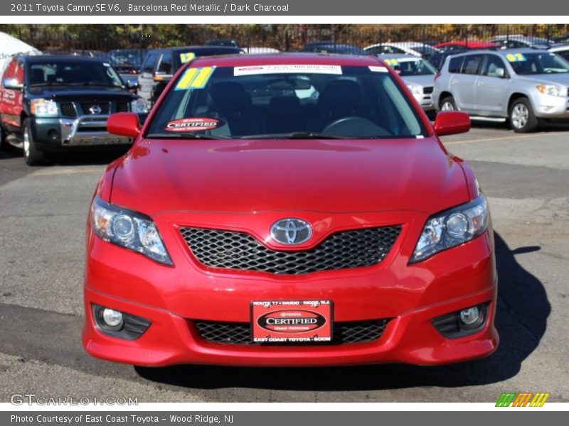 Barcelona Red Metallic / Dark Charcoal 2011 Toyota Camry SE V6