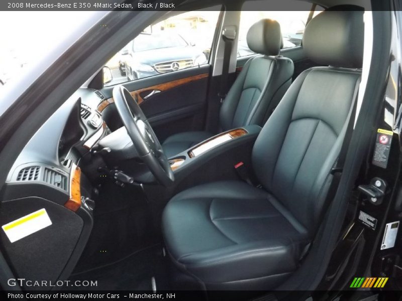 Black / Black 2008 Mercedes-Benz E 350 4Matic Sedan