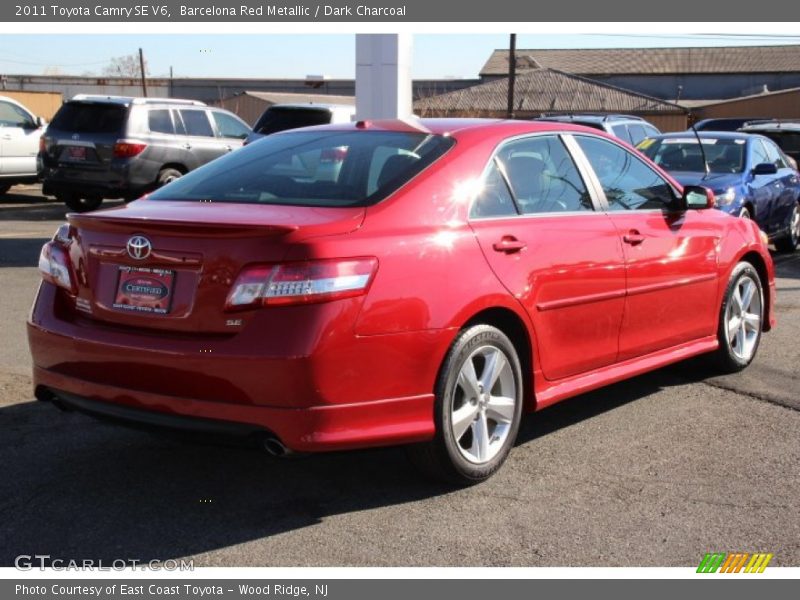 Barcelona Red Metallic / Dark Charcoal 2011 Toyota Camry SE V6