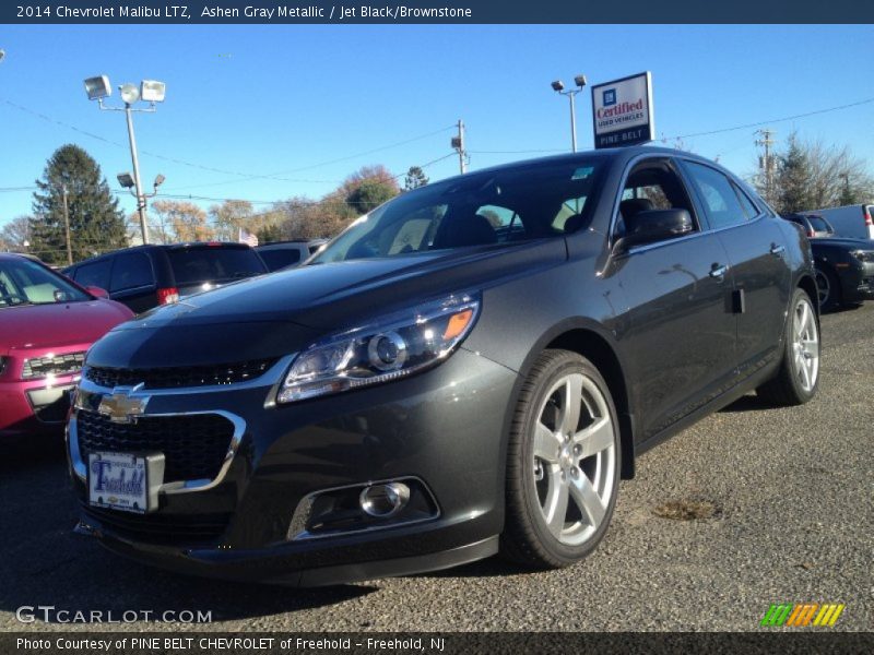Ashen Gray Metallic / Jet Black/Brownstone 2014 Chevrolet Malibu LTZ