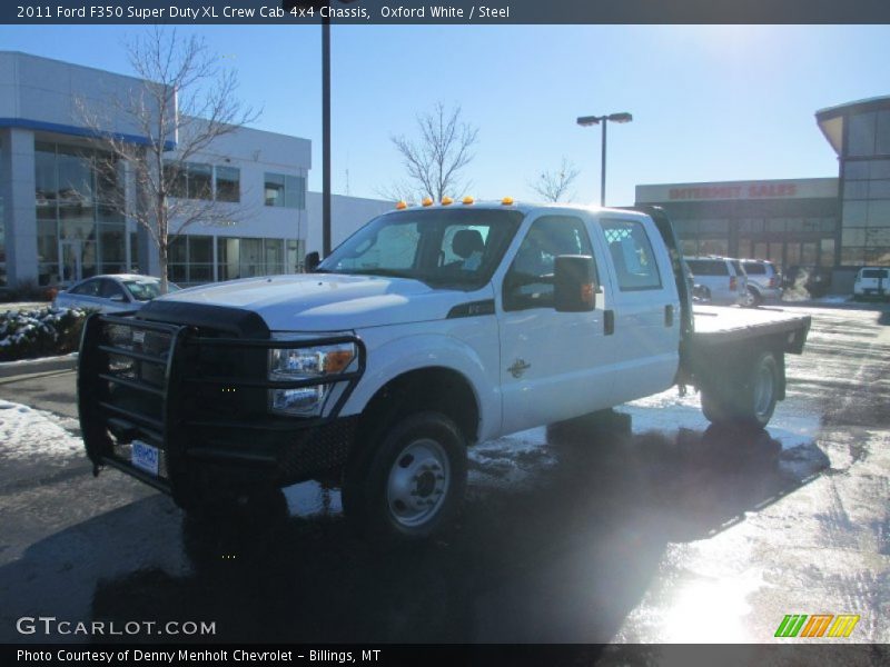 Oxford White / Steel 2011 Ford F350 Super Duty XL Crew Cab 4x4 Chassis